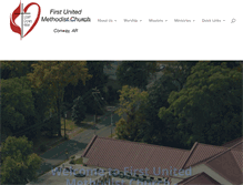 Tablet Screenshot of conwayfumc.org